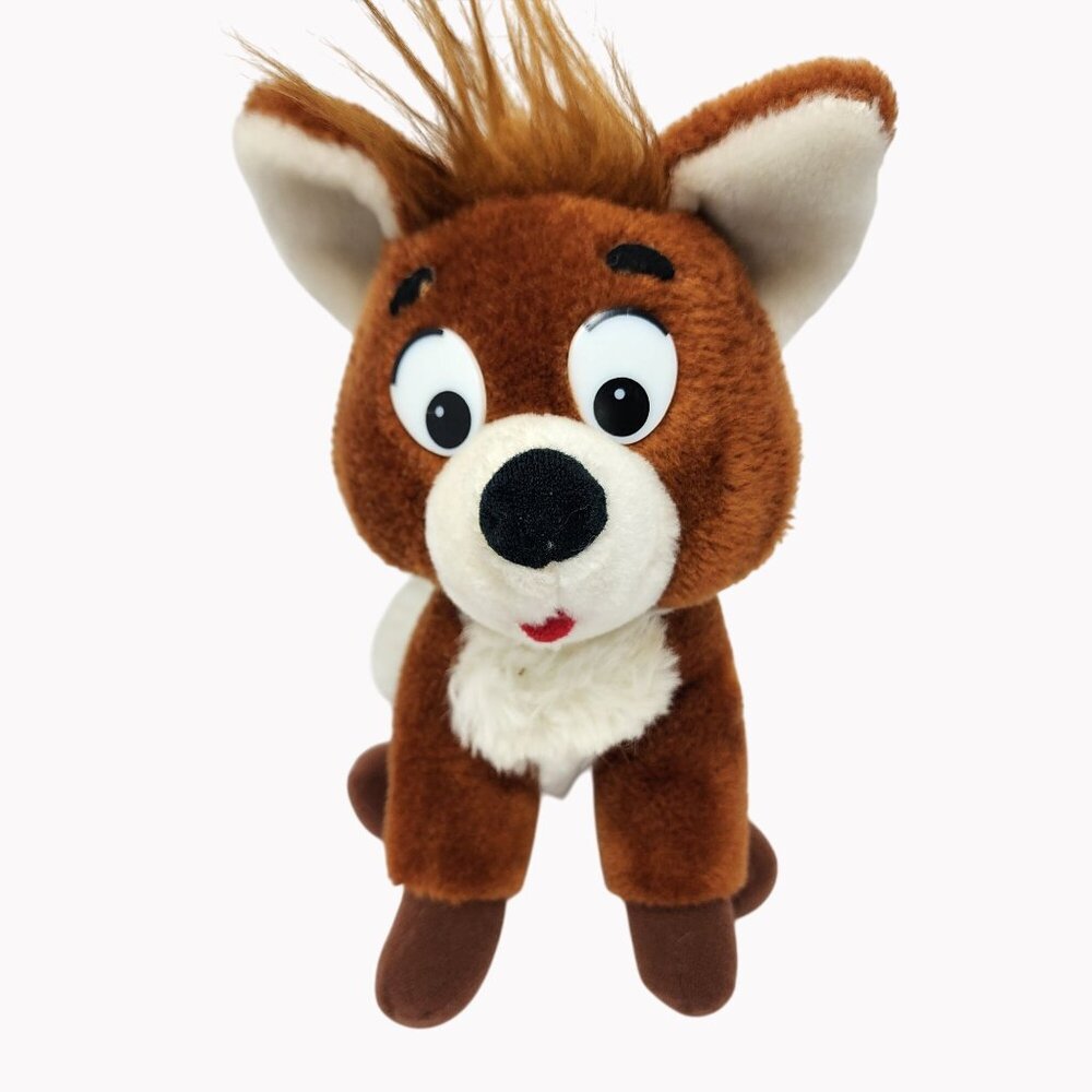 Vintage Disney Knickerbocker Todd The Fox and the Hound 10" Plush Toy